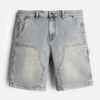 Quần Jeans Short FlexFit™ Siêu Bền Co Giãn Double Knee The Original 042 Xanh Dương Nhạt